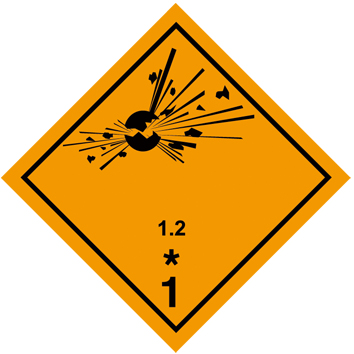 1.2类危险品标识